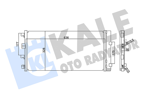 Конденсатор, кондиционер   342840   KALE OTO RADYATÖR