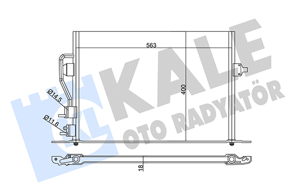 Конденсатор, кондиционер   342880   KALE OTO RADYATÖR