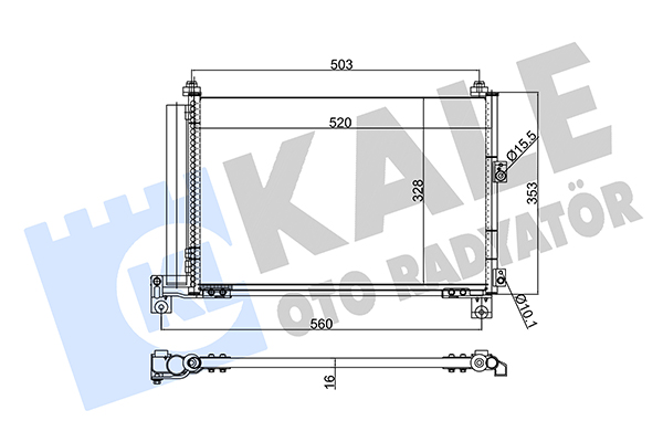 Конденсатор, система кондиціонування повітря   342885   KALE OTO RADYATÖR
