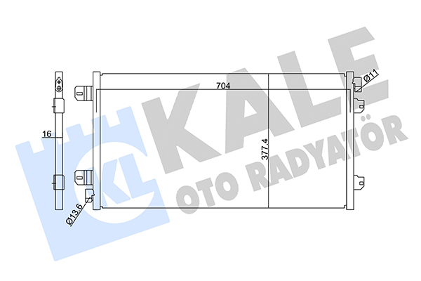 Конденсатор, кондиционер   342910   KALE OTO RADYATÖR