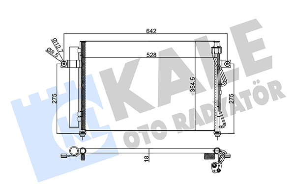 Конденсатор, система кондиціонування повітря   342975   KALE OTO RADYATÖR