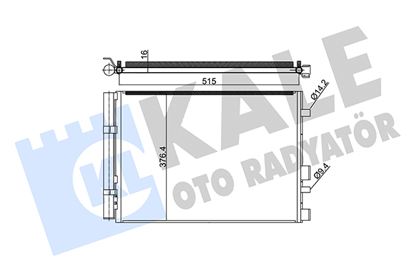 Конденсатор, кондиционер   342990   KALE OTO RADYATÖR