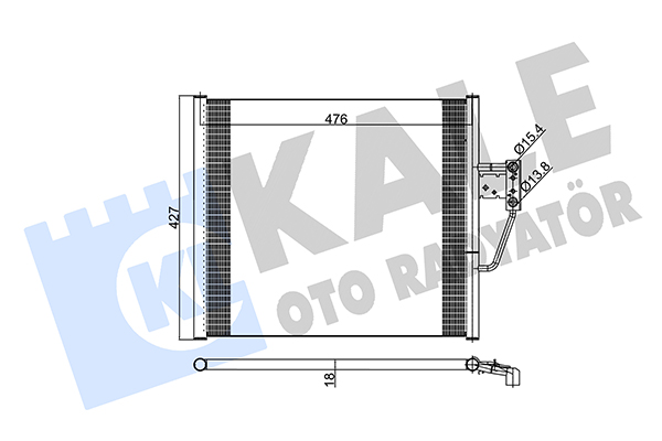 Конденсатор, кондиционер   343055   KALE OTO RADYATÖR