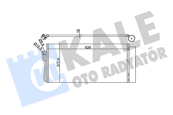 Конденсатор, система кондиціонування повітря   343070   KALE OTO RADYATÖR