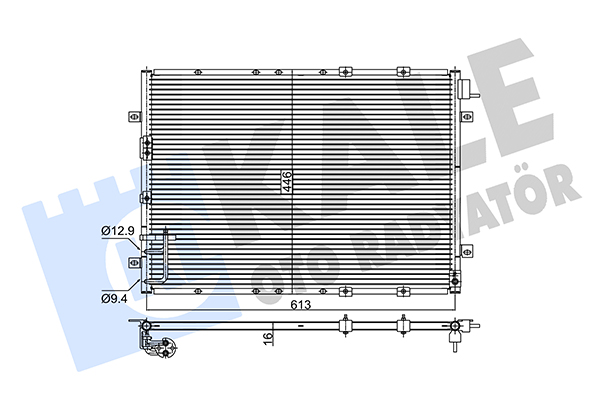 Конденсатор, система кондиціонування повітря   343115   KALE OTO RADYATÖR