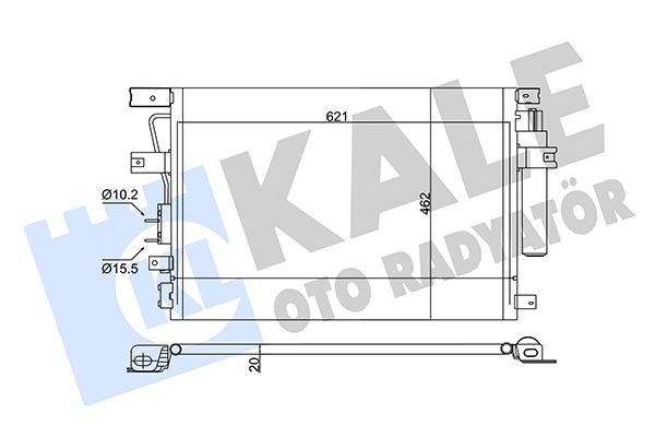 Конденсатор, кондиционер   343135   KALE OTO RADYATÖR