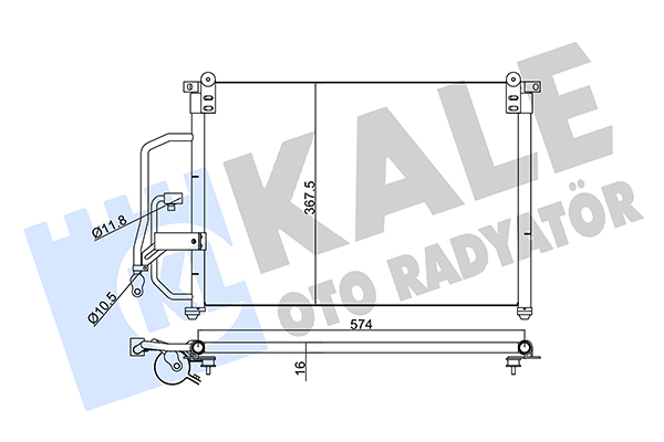 Конденсатор, кондиционер   345195   KALE OTO RADYATÖR