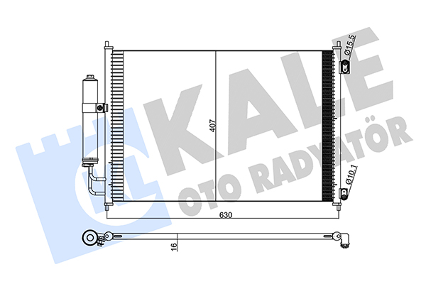 Конденсатор, кондиционер   345275   KALE OTO RADYATÖR