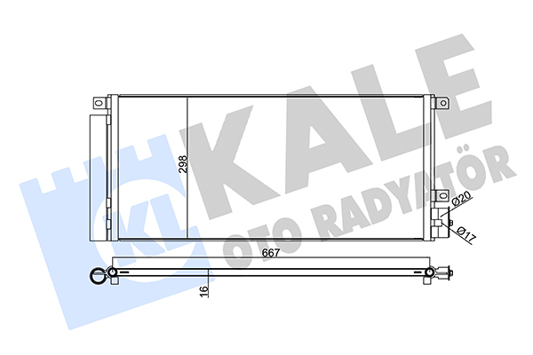 Конденсатор, кондиционер   345280   KALE OTO RADYATÖR