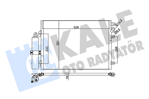 Конденсатор, кондиционер   345285   KALE OTO RADYATÖR