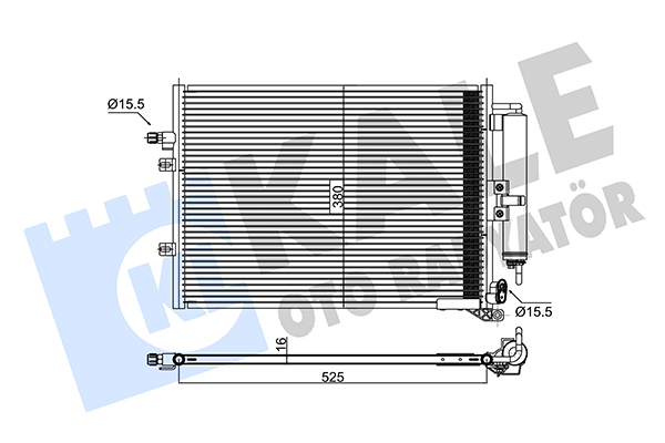 Конденсатор, система кондиціонування повітря   345310   KALE OTO RADYATÖR