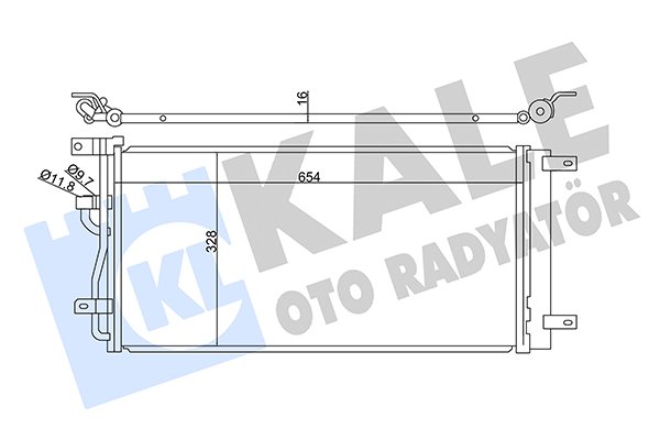 Конденсатор, кондиционер   345325   KALE OTO RADYATÖR