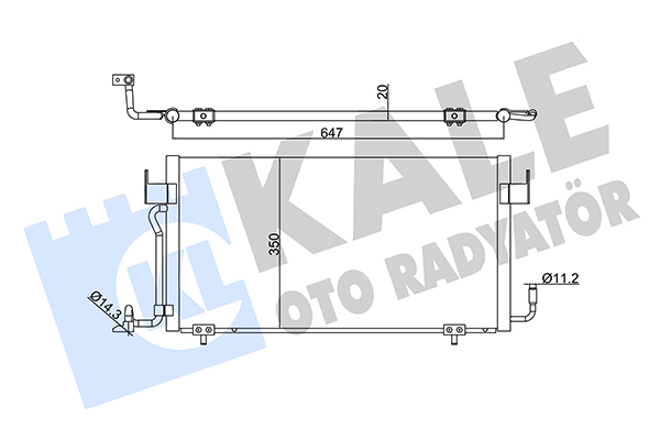 Конденсатор, система кондиціонування повітря   345340   KALE OTO RADYATÖR