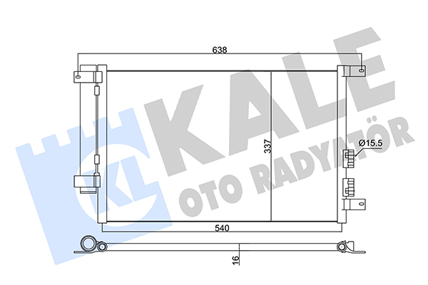 Конденсатор, кондиционер   345365   KALE OTO RADYATÖR