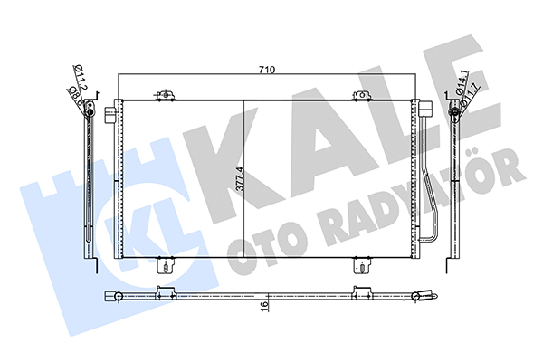 Конденсатор, кондиционер   345560   KALE OTO RADYATÖR