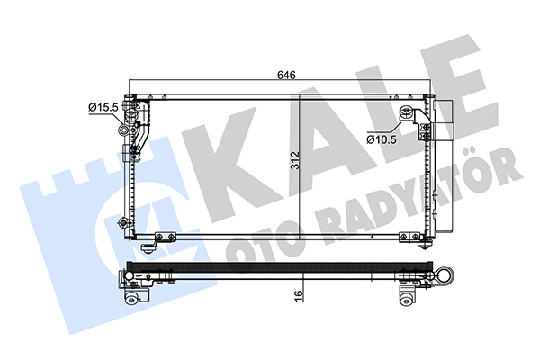 Конденсатор, система кондиціонування повітря   345635   KALE OTO RADYATÖR