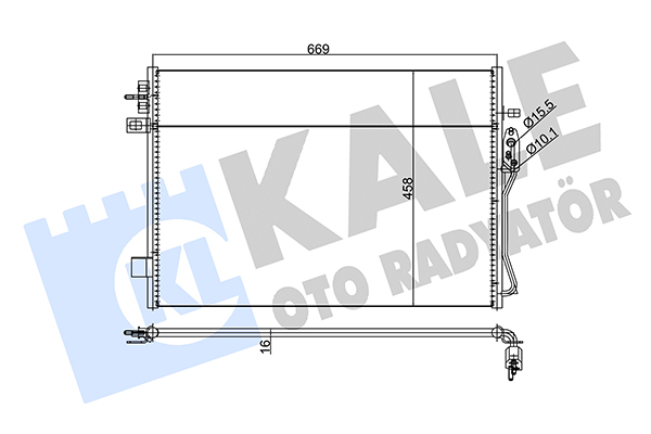 Конденсатор, кондиционер   345685   KALE OTO RADYATÖR