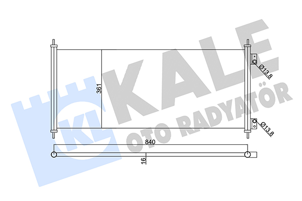 Конденсатор, система кондиціонування повітря   345690   KALE OTO RADYATÖR