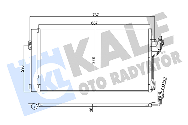 Конденсатор, кондиционер   345760   KALE OTO RADYATÖR