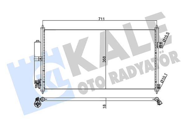 Конденсатор, кондиционер   345795   KALE OTO RADYATÖR