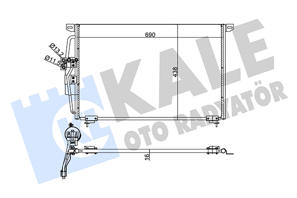 Конденсатор, кондиционер   345810   KALE OTO RADYATÖR