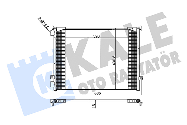 Конденсатор, кондиционер   345815   KALE OTO RADYATÖR