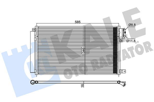 Конденсатор, кондиционер   347315   KALE OTO RADYATÖR