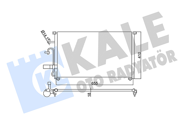 Конденсатор, кондиционер   350545   KALE OTO RADYATÖR