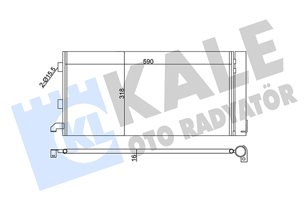 Конденсатор, система кондиціонування повітря   350570   KALE OTO RADYATÖR