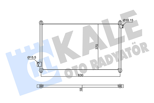 Конденсатор, кондиционер   350595   KALE OTO RADYATÖR