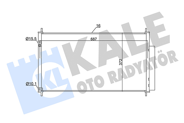 Конденсатор, кондиционер   350605   KALE OTO RADYATÖR