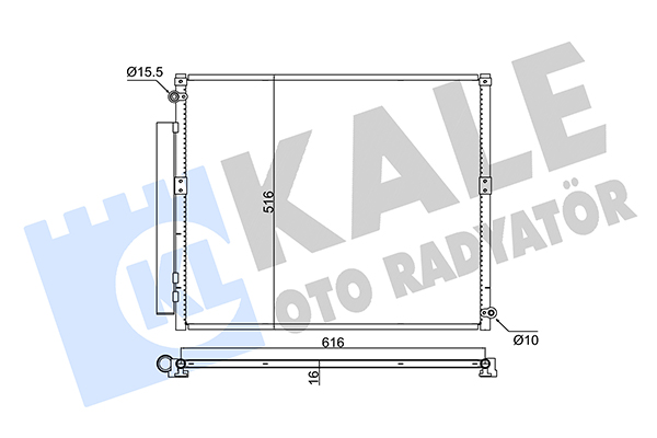 Конденсатор, кондиционер   350680   KALE OTO RADYATÖR