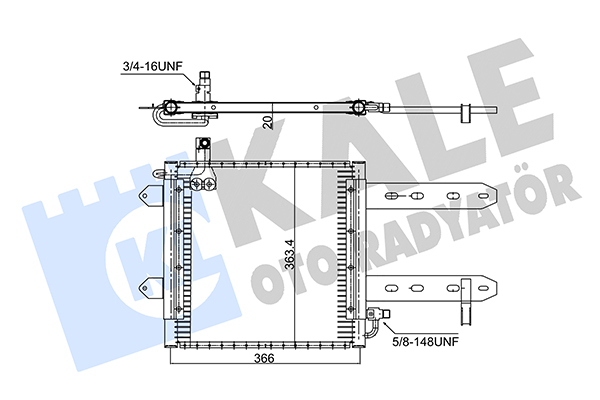 Конденсатор, кондиционер   350710   KALE OTO RADYATÖR