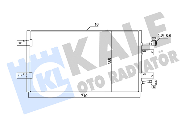 Конденсатор, кондиционер   350720   KALE OTO RADYATÖR