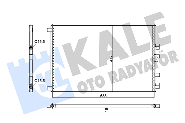 Конденсатор, кондиционер   352575   KALE OTO RADYATÖR