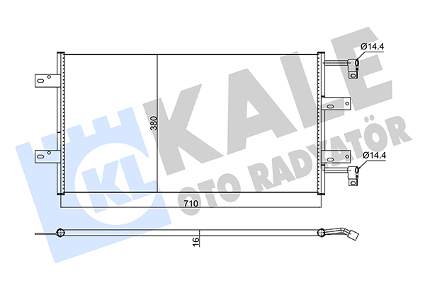 Конденсатор, кондиционер   352585   KALE OTO RADYATÖR