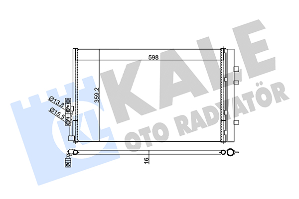 Конденсатор, кондиционер   352610   KALE OTO RADYATÖR