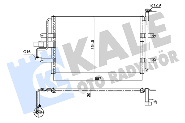 Конденсатор, кондиционер   352630   KALE OTO RADYATÖR