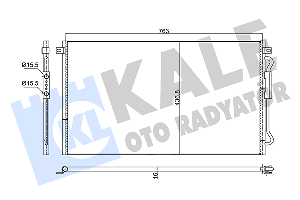 Конденсатор, система кондиціонування повітря   352635   KALE OTO RADYATÖR
