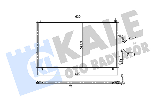 Конденсатор, кондиционер   353145   KALE OTO RADYATÖR