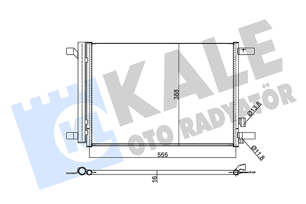 Конденсатор, кондиционер   354020   KALE OTO RADYATÖR