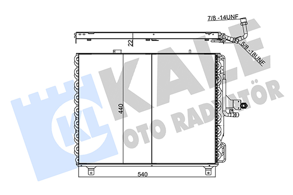 Конденсатор, кондиционер   354060   KALE OTO RADYATÖR
