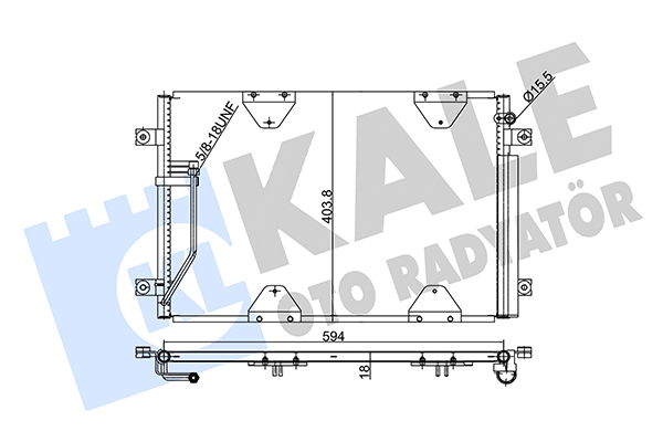 Конденсатор, система кондиціонування повітря   354075   KALE OTO RADYATÖR