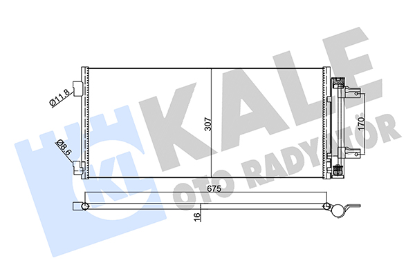 Конденсатор, кондиционер   354885   KALE OTO RADYATÖR