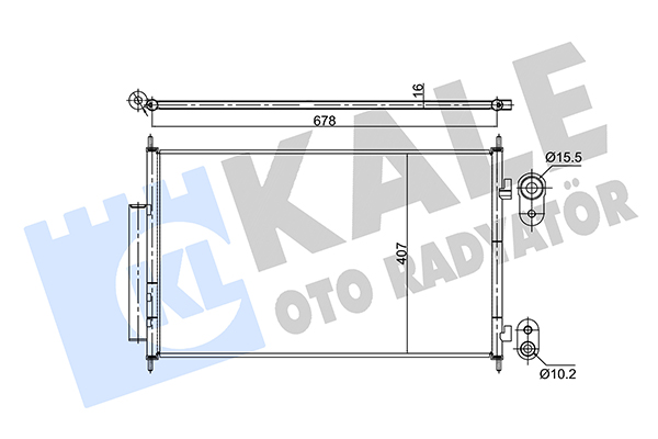 Конденсатор, кондиционер   354890   KALE OTO RADYATÖR