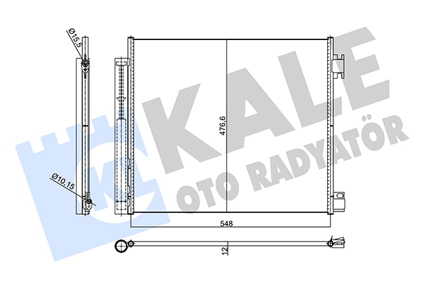 Конденсатор, кондиционер   356110   KALE OTO RADYATÖR