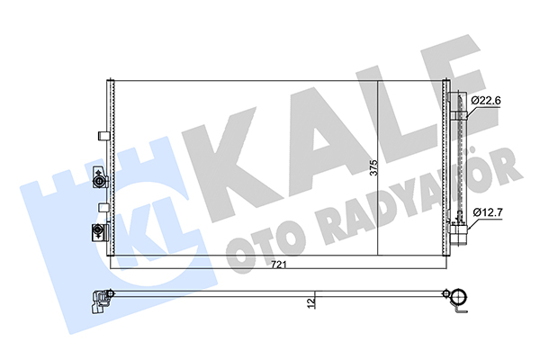 Конденсатор, кондиционер   357280   KALE OTO RADYATÖR