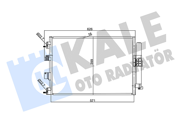 Конденсатор, кондиционер   357380   KALE OTO RADYATÖR