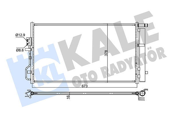 Конденсатор, кондиционер   357750   KALE OTO RADYATÖR