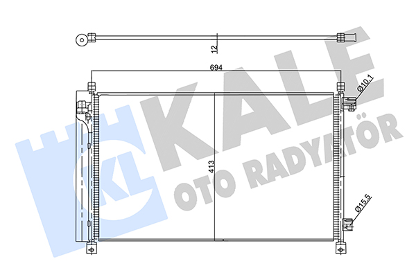 Конденсатор, кондиционер   357890   KALE OTO RADYATÖR